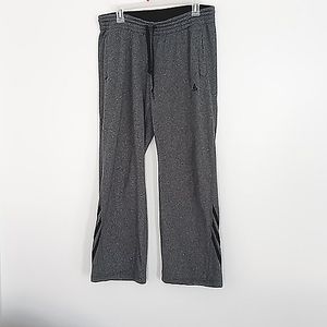 Adidas Gray & Black Climawarm Track Pants Sweatpants Women's Size M Pre-owned